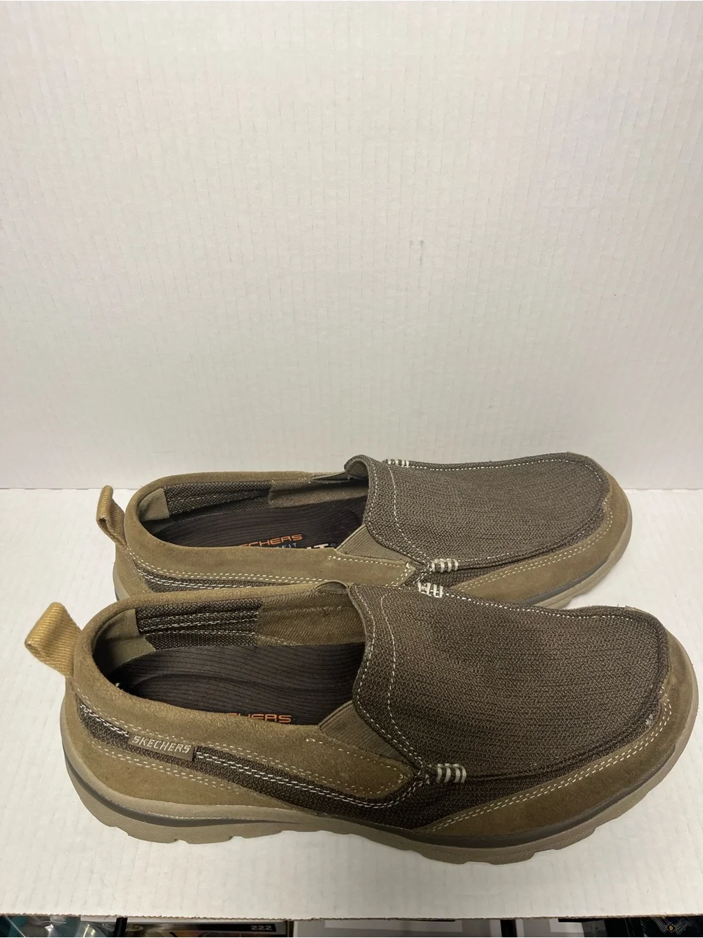 Skechers Relaxed Fit Superior Milford SN64365 Slip-on Loafer Shoes Mens 12 EEE